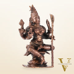 Pure Copper lalita Devi Rajarajeshwari Idol - 4 Inch