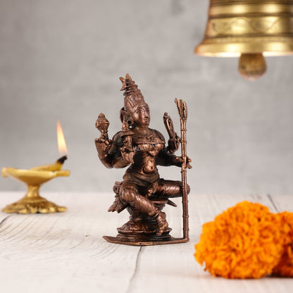 Pure Copper lalita Devi Rajarajeshwari Idol - 4 Inch