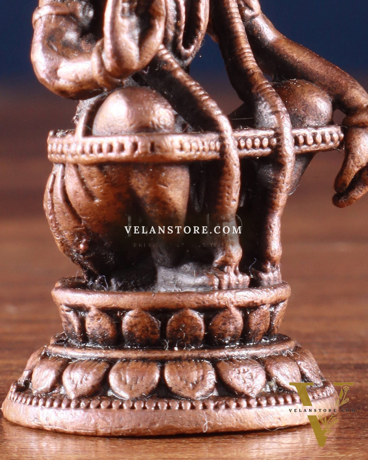 Pure Copper Lord Ayyappa Swamy Idol – 2 Inch,