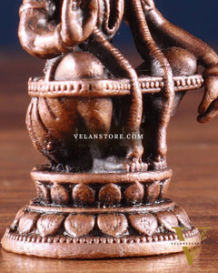 Pure Copper Lord Ayyappa Swamy Idol – 2 Inch,