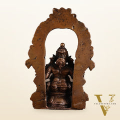 Pure Copper Lord Ganesha Idol - 4 Inches