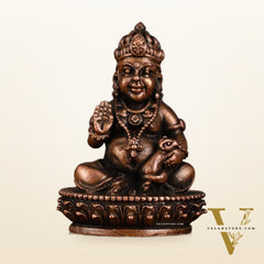 Pure Copper Lord Kubera Idol | 3 Inch Height
