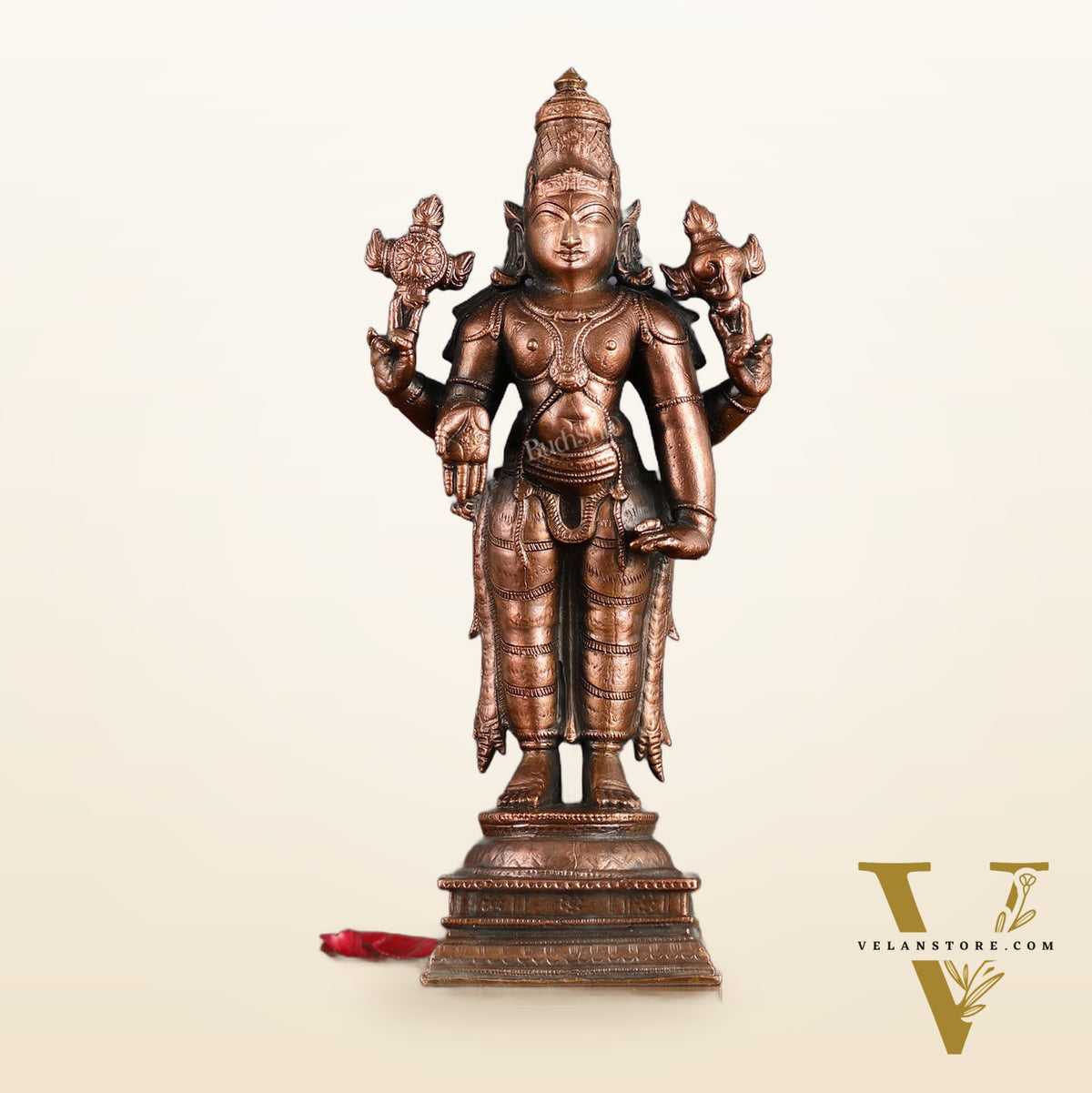 Pure Copper Lord Tirupati Balaji Idol | 6.5"