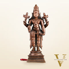Pure Copper Lord Tirupati Balaji Idol | 6.5"