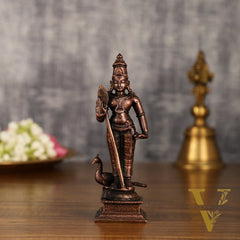 Pure Copper Murugan Idol | 6 Inch Height
