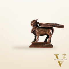Pure Copper Nandi idol Peeta | Height 2.5 inch | BudhShiv Brass Handicrafts