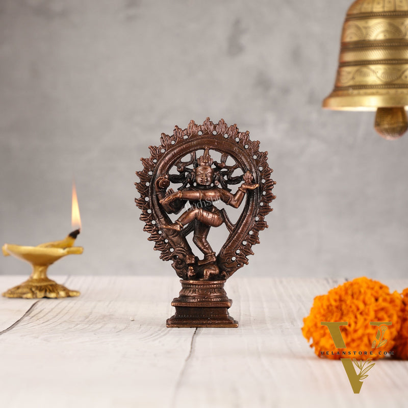 Pure Copper Nataraja idol Vigaraha - 4.5"