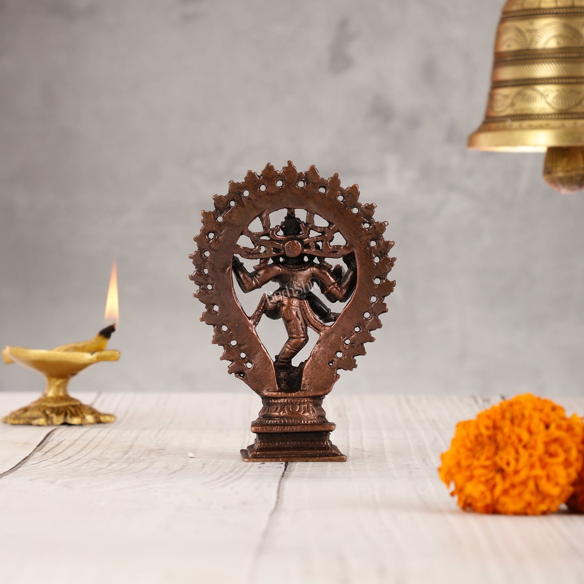 Pure Copper Nataraja idol Vigaraha - 4.5"