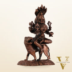 Pure Copper Pratyangira Devi Idol - 5.5 Inch