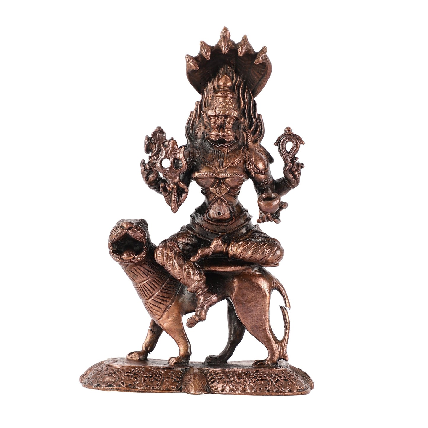 Pure Copper Pratyangira Devi Idol - 5.5 Inch