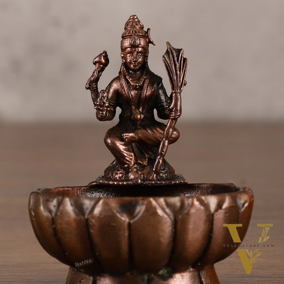 Pure Copper Rajarajeshwari Lalita Devi Urli Oil Lamps - 3 Inches