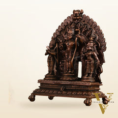 Pure Copper Ram Darbar Idol - 7 in Height