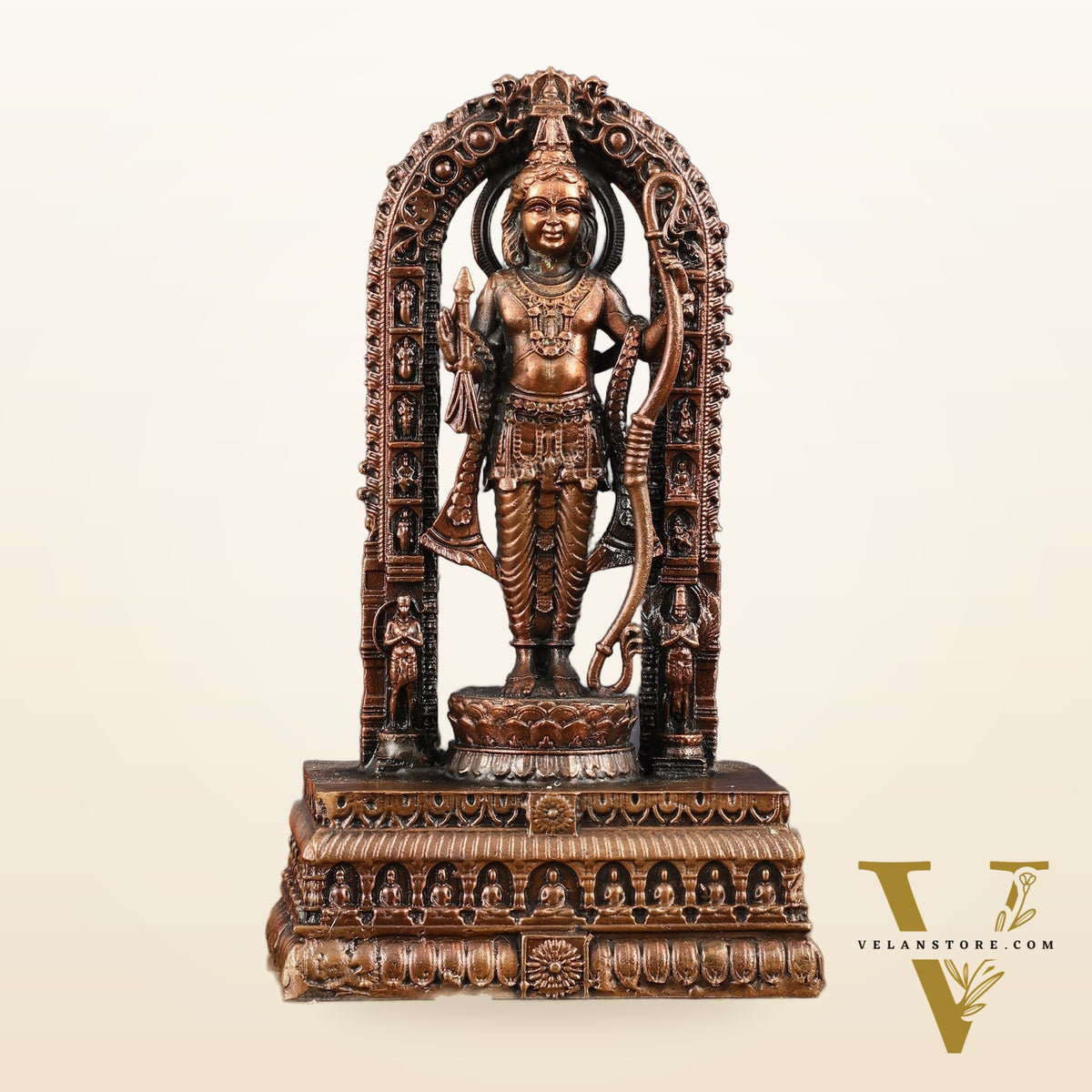 Pure Copper Ram Lalla Idol 7 inch