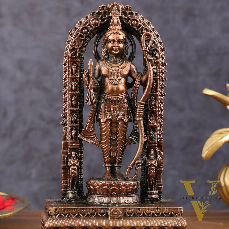 Pure Copper Ram Lalla Idol 7 inch