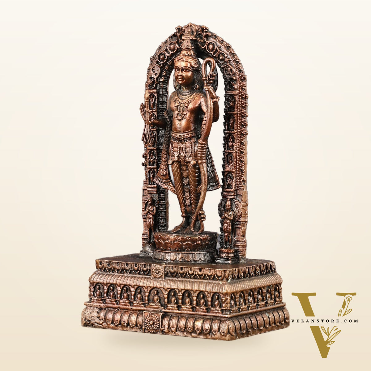 Pure Copper Ram Lalla Idol 7 inch
