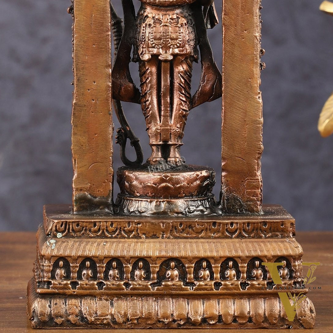 Pure Copper Ram Lalla Idol 7 inch