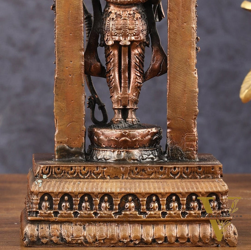 Pure Copper Ram Lalla Idol 7 inch