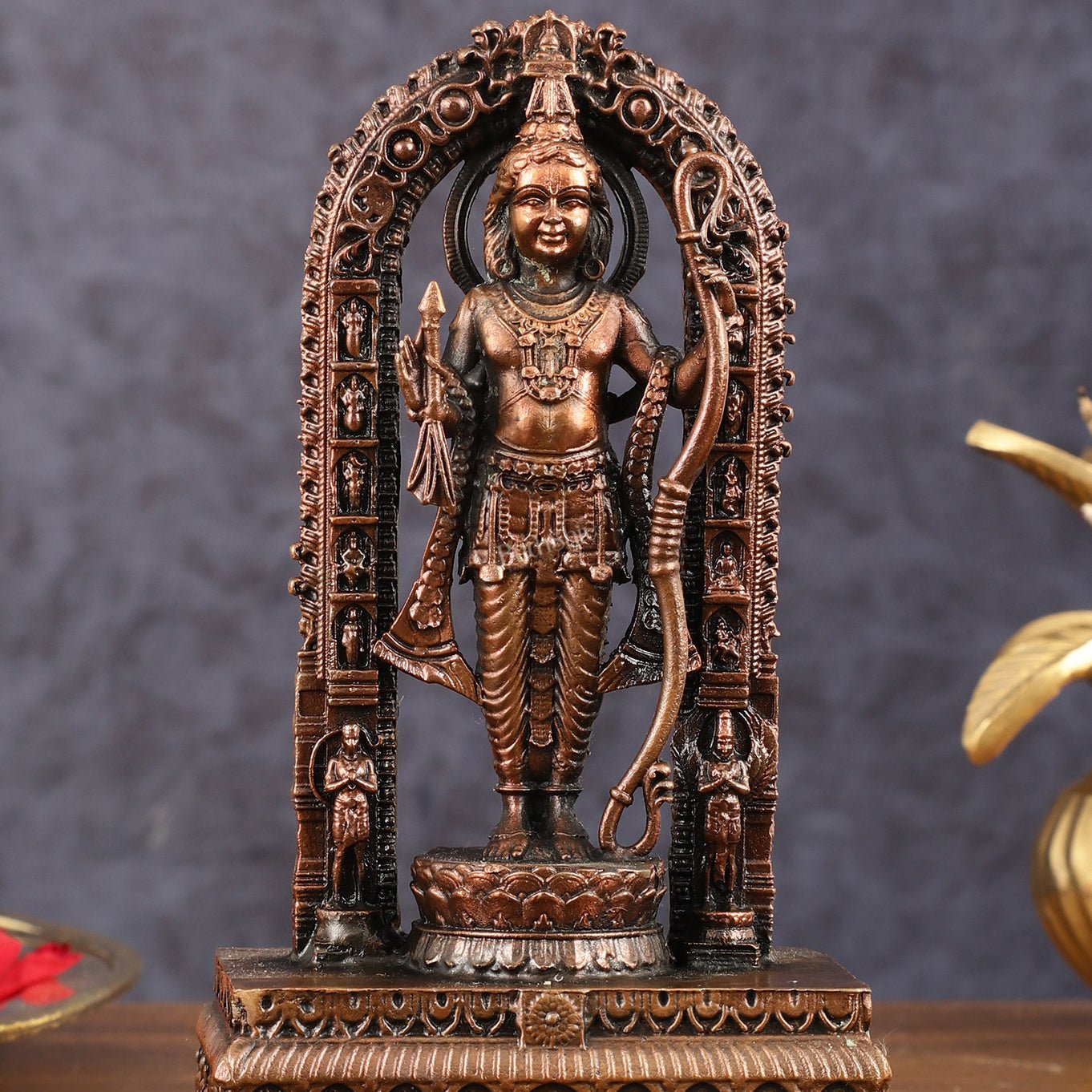 Pure Copper Ram Lalla Idol 7 inch
