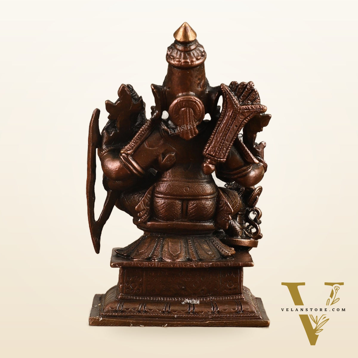 Pure Copper Ramar Sita Hanuman Idol - 3.5 in Height