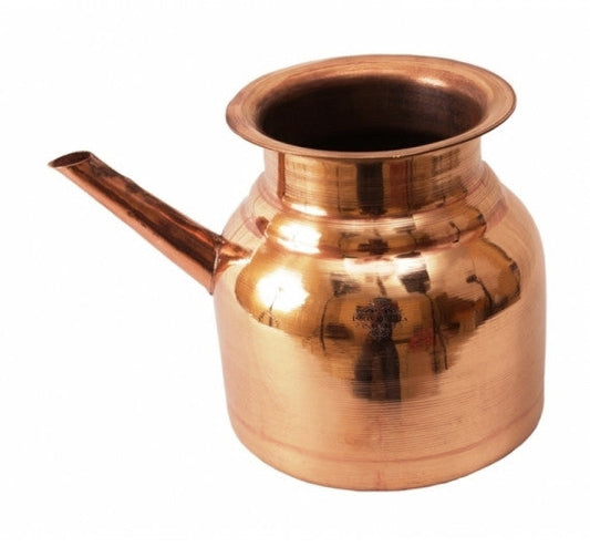Handmade Pure Copper Plain Design Ramjhara, 1500ml