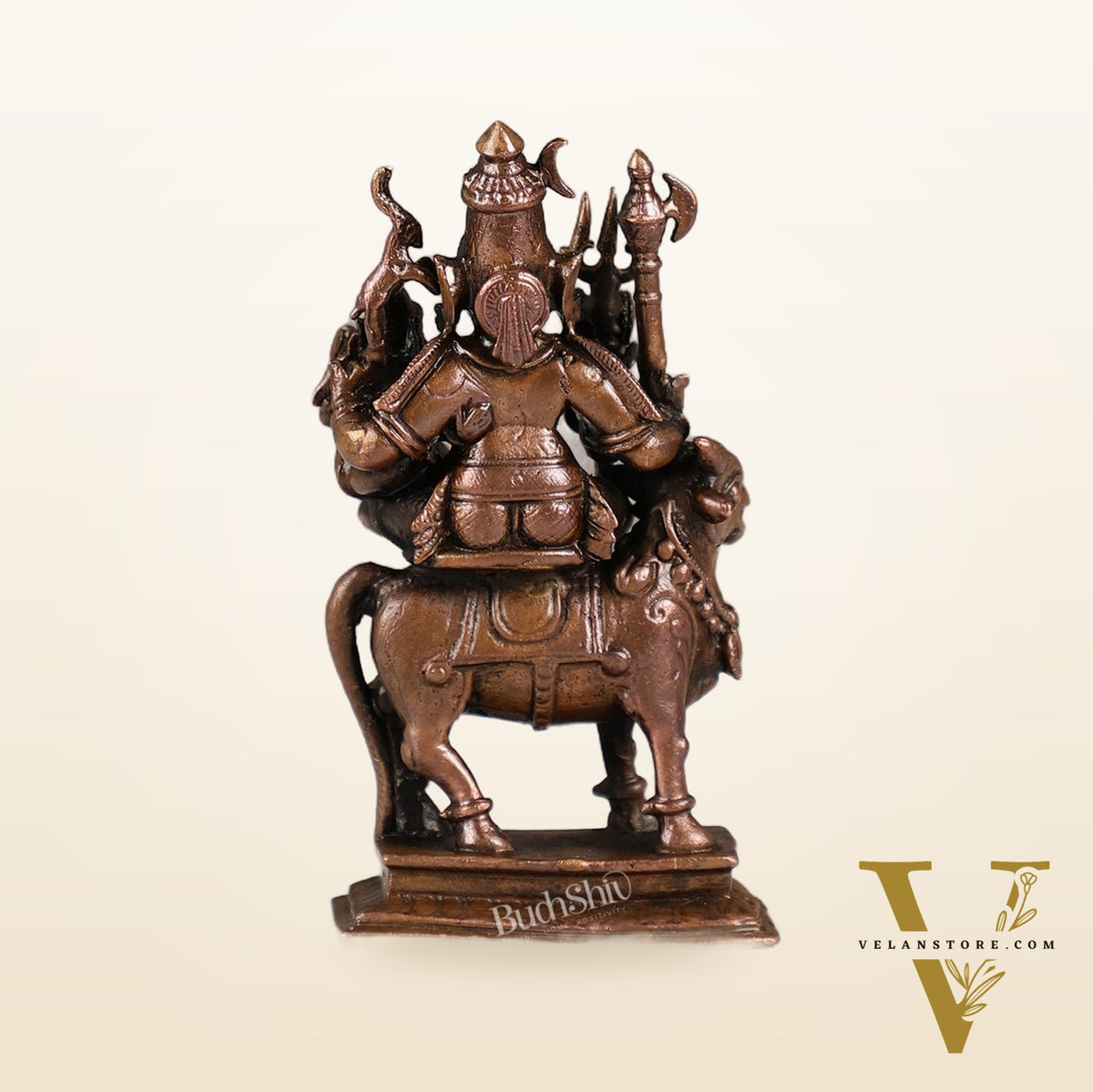 Pure Copper Shiva Parvati on Nandi Pradosh Idol | BudhShiv Brass Handicrafts