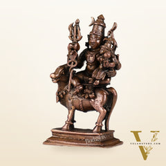 Pure Copper Shiva Parvati on Nandi Pradosh Idol | BudhShiv Brass Handicrafts