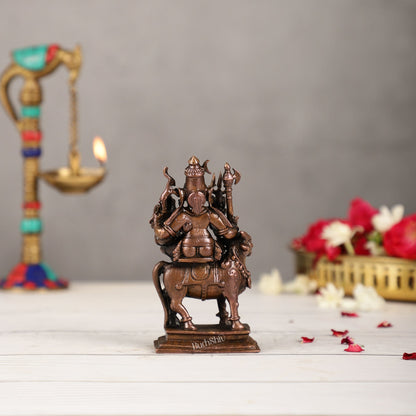 Pure Copper Shiva Parvati on Nandi Pradosh Idol | BudhShiv Brass Handicrafts