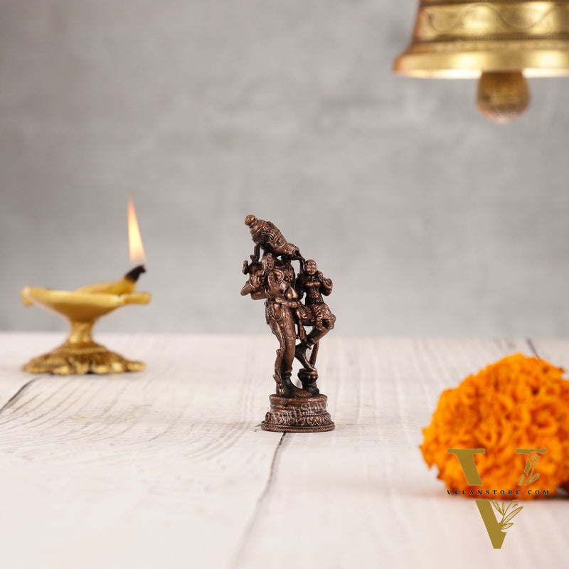 Pure Copper Standing BhooVaraha Lakshmi Idol - 3 Inch