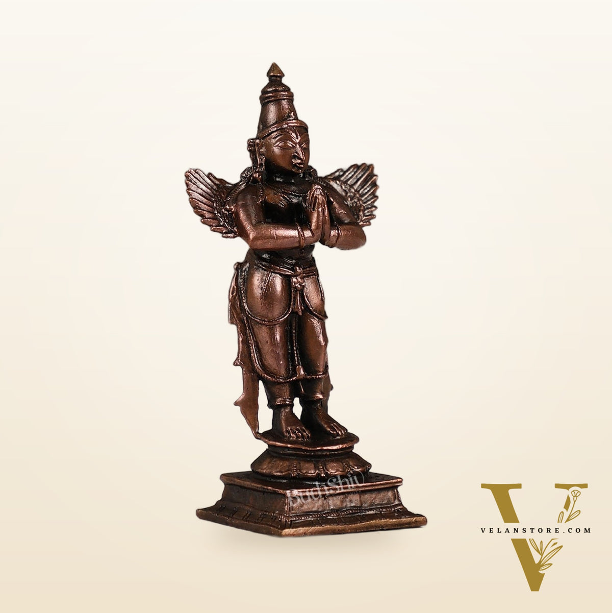 Pure Copper Standing Blessing Garuda Idol | Height 4 inch | BudhShiv B ...