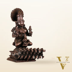 Pure Copper Surya Dev Rath Idol | Height 4 inch | BudhShiv Brass Handicrafts