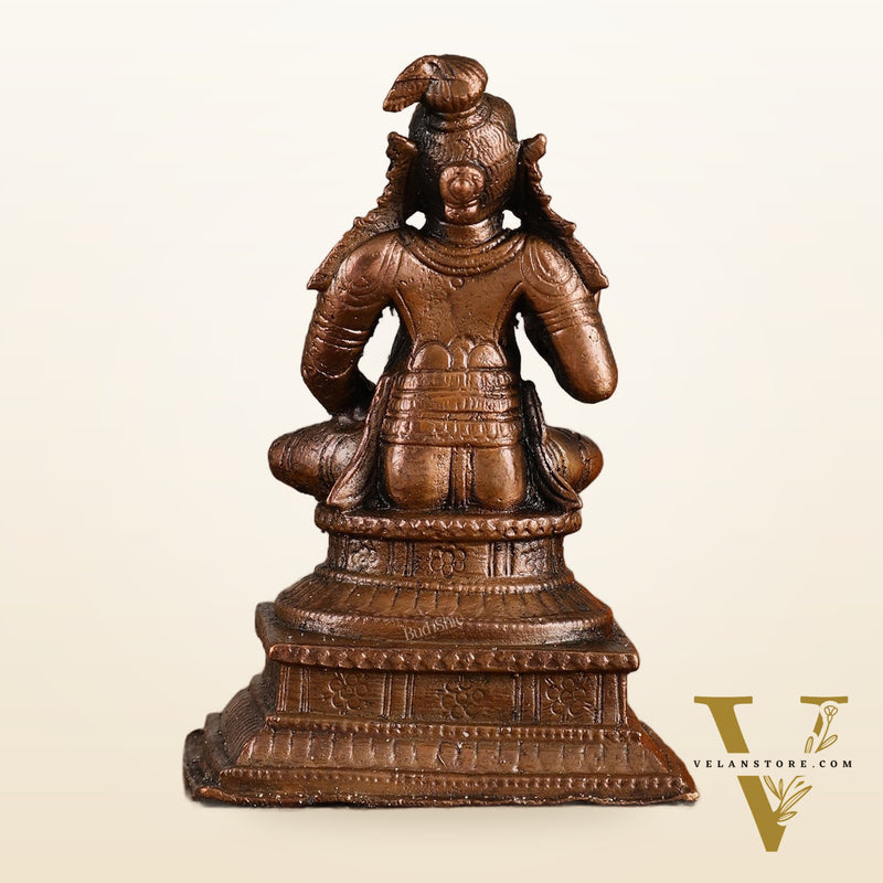Pure Copper Swamy Nammazhwar Idol - 3 Inches