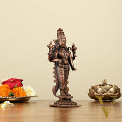 Pure Copper Tirupati Balaji Idol 7"
