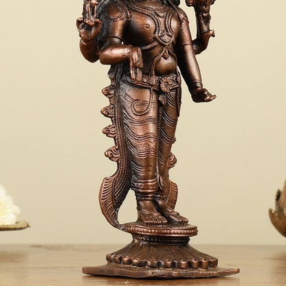 Pure Copper Tirupati Balaji Idol 7"