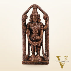 Pure Copper Tirupati Balaji Lord Venkateshwara Swamy Idol - 3.5"