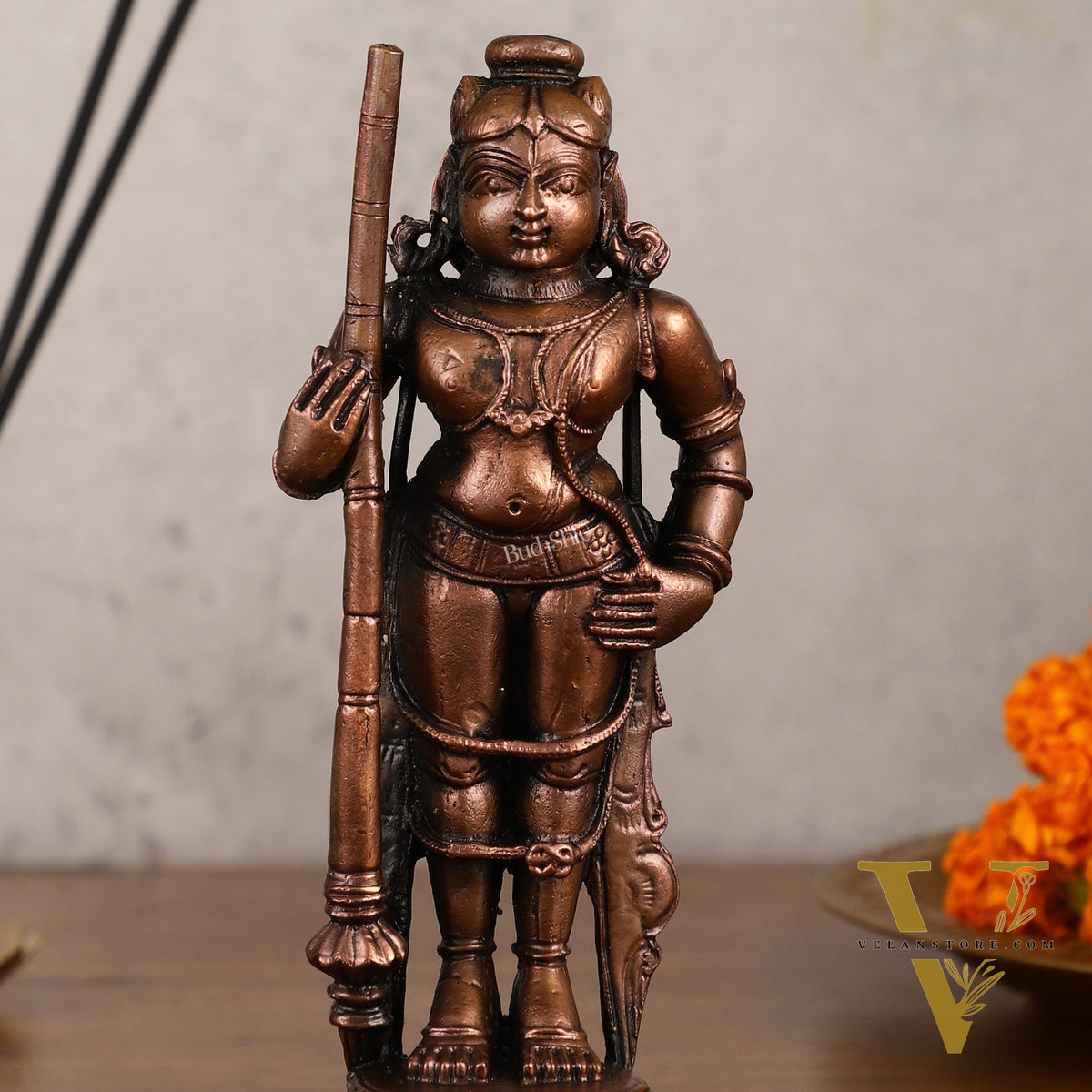 Pure Copper Udupi Krishna Idol | Height 6 inch | BudhShiv Brass Handicrafts