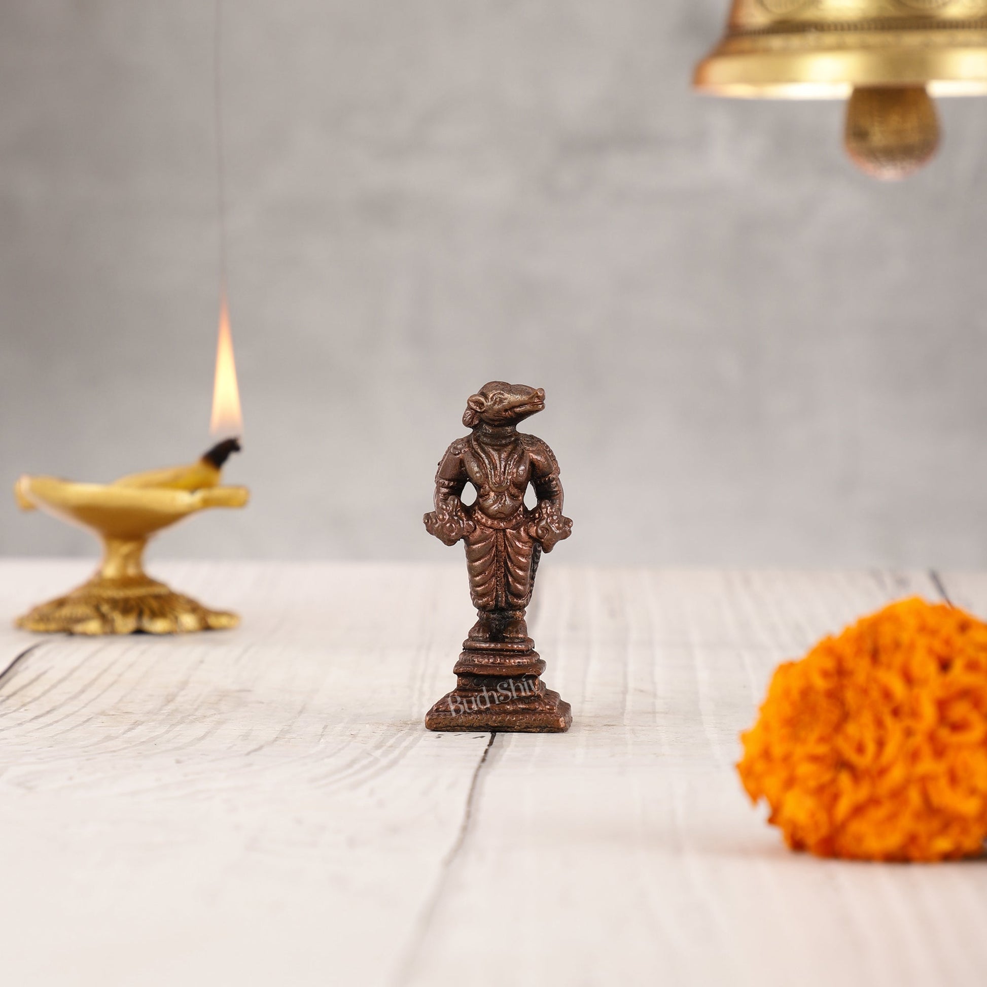 Pure Copper Varaha Swamy Idol - 2"