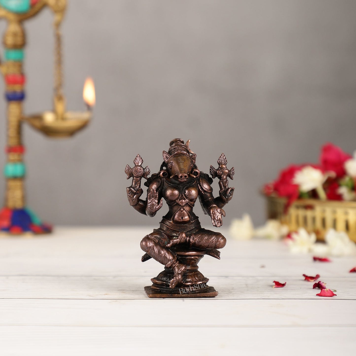 Pure Copper Varahi Amman Idol | Height 3.5 inch |