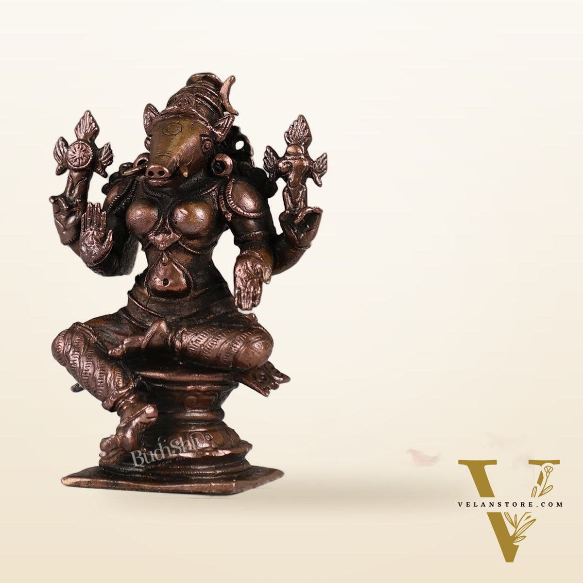 Pure Copper Varahi Amman Idol | Height 3.5 inch |