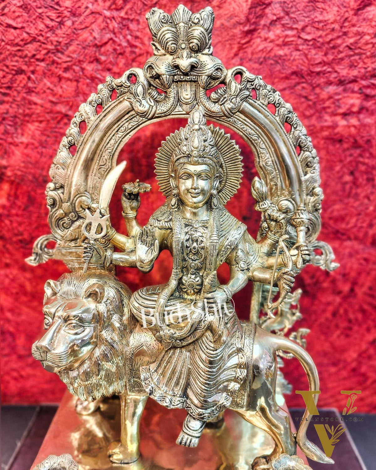 Pure Superfine Brass Handcrafted Goddess Durga Statue 26 inch
