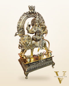 Pure Superfine Brass Handcrafted Goddess Durga Statue 26 inch