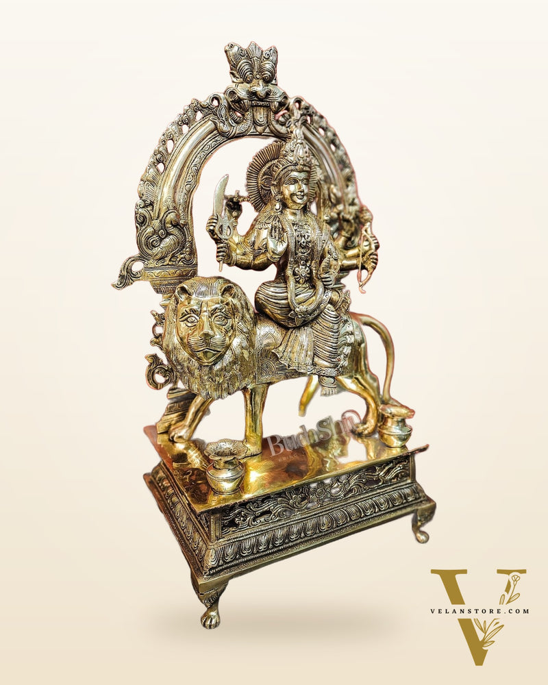 Pure Superfine Brass Handcrafted Goddess Durga Statue 26 inch