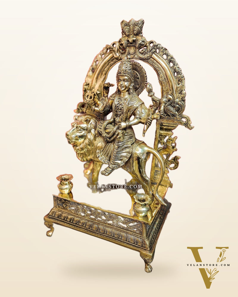Pure Superfine Brass Handcrafted Goddess Durga Statue 26 inch