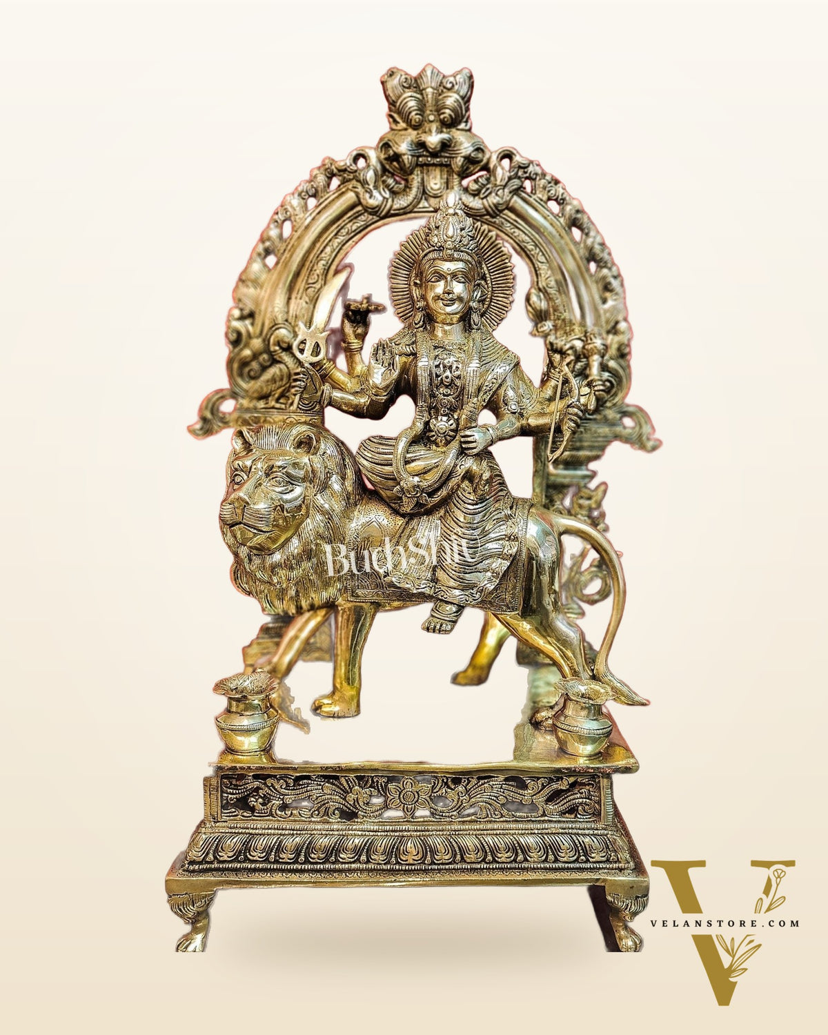Pure Superfine Brass Handcrafted Goddess Durga Statue 26 inch
