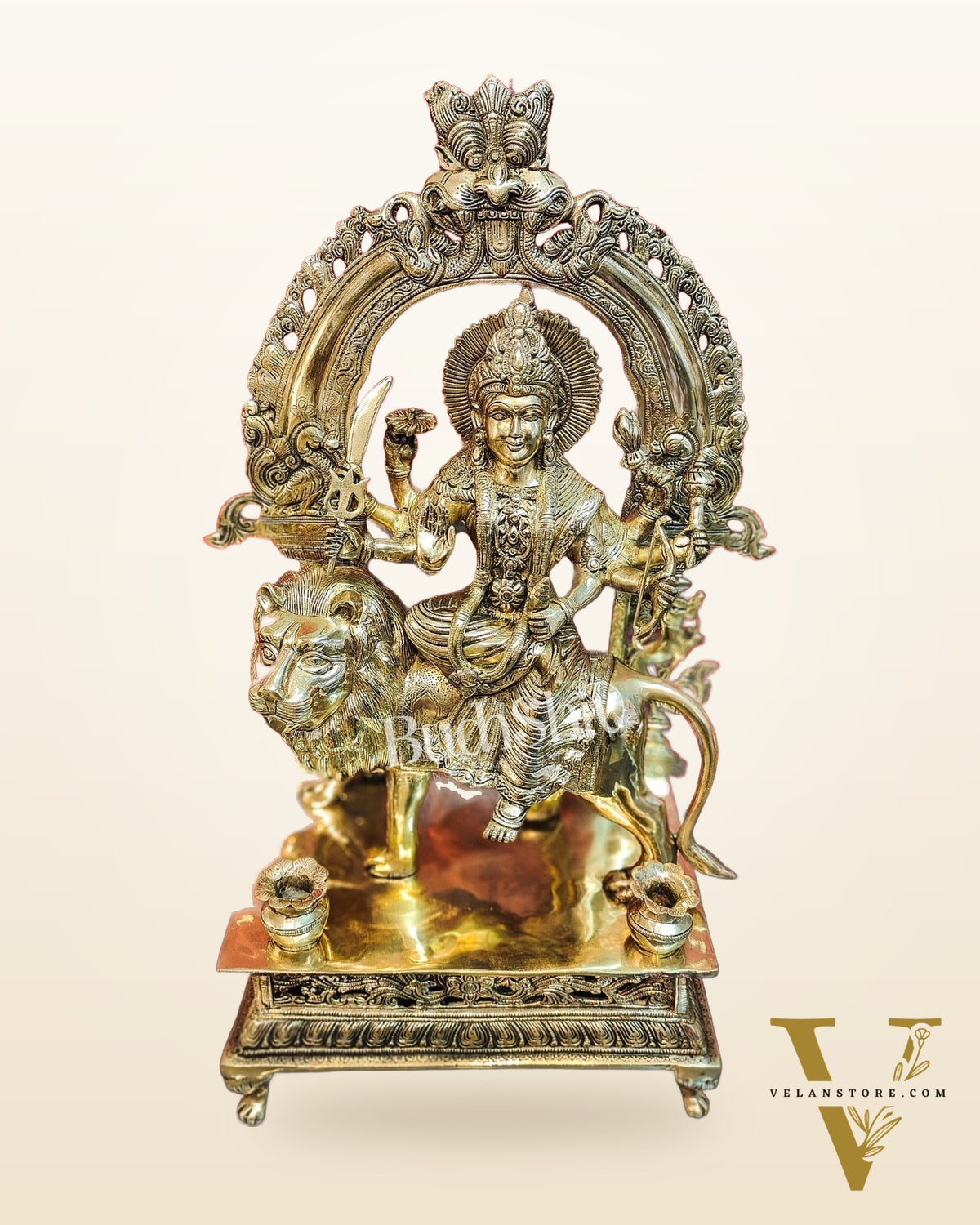 Pure Superfine Brass Handcrafted Goddess Durga Statue 26 inch