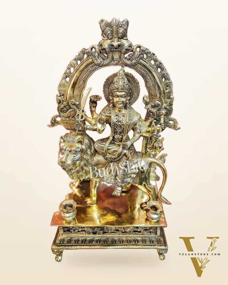 Pure Superfine Brass Handcrafted Goddess Durga Statue 26 inch