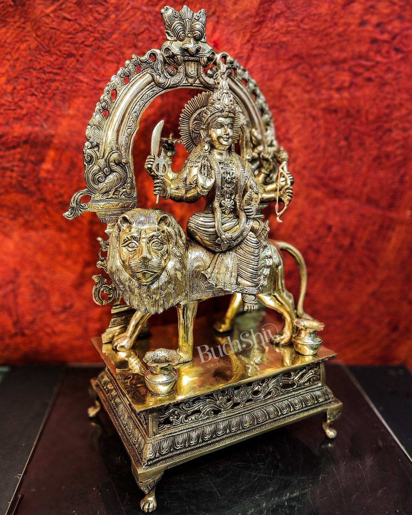 Pure Superfine Brass Handcrafted Goddess Durga Statue 26 inch