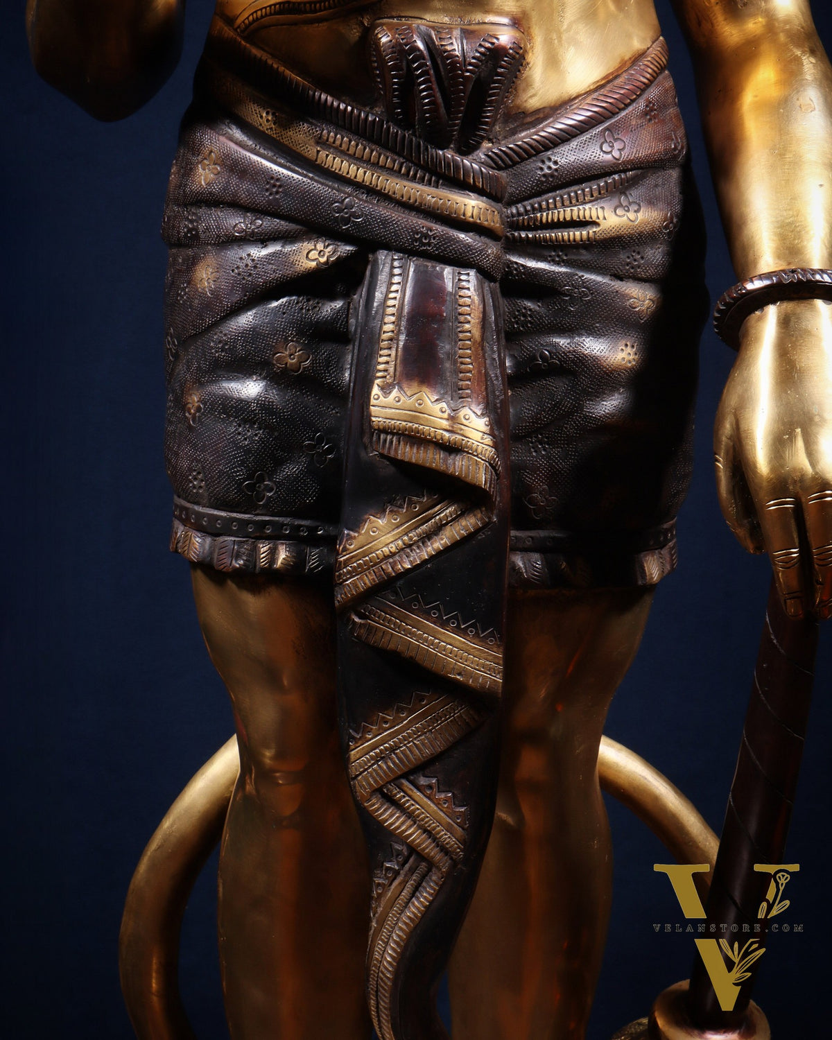 Pure Superfine Brass Large Standing Hanuman Statue 38"