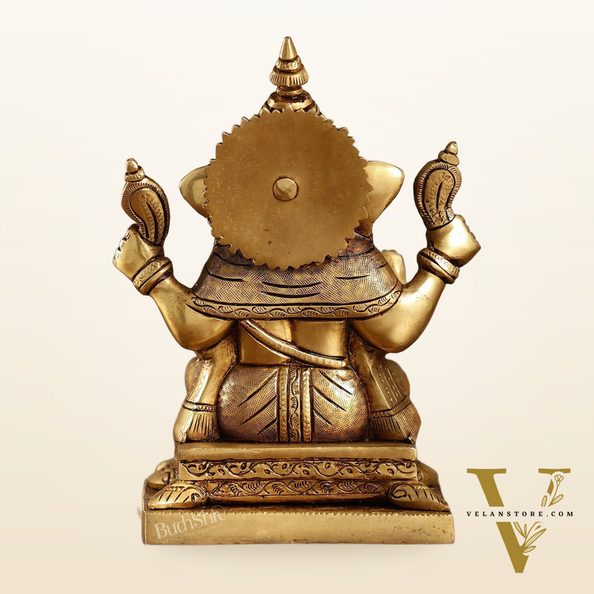 Pure Superfine Handcrafted Brass Ganesha Idol 8 inch