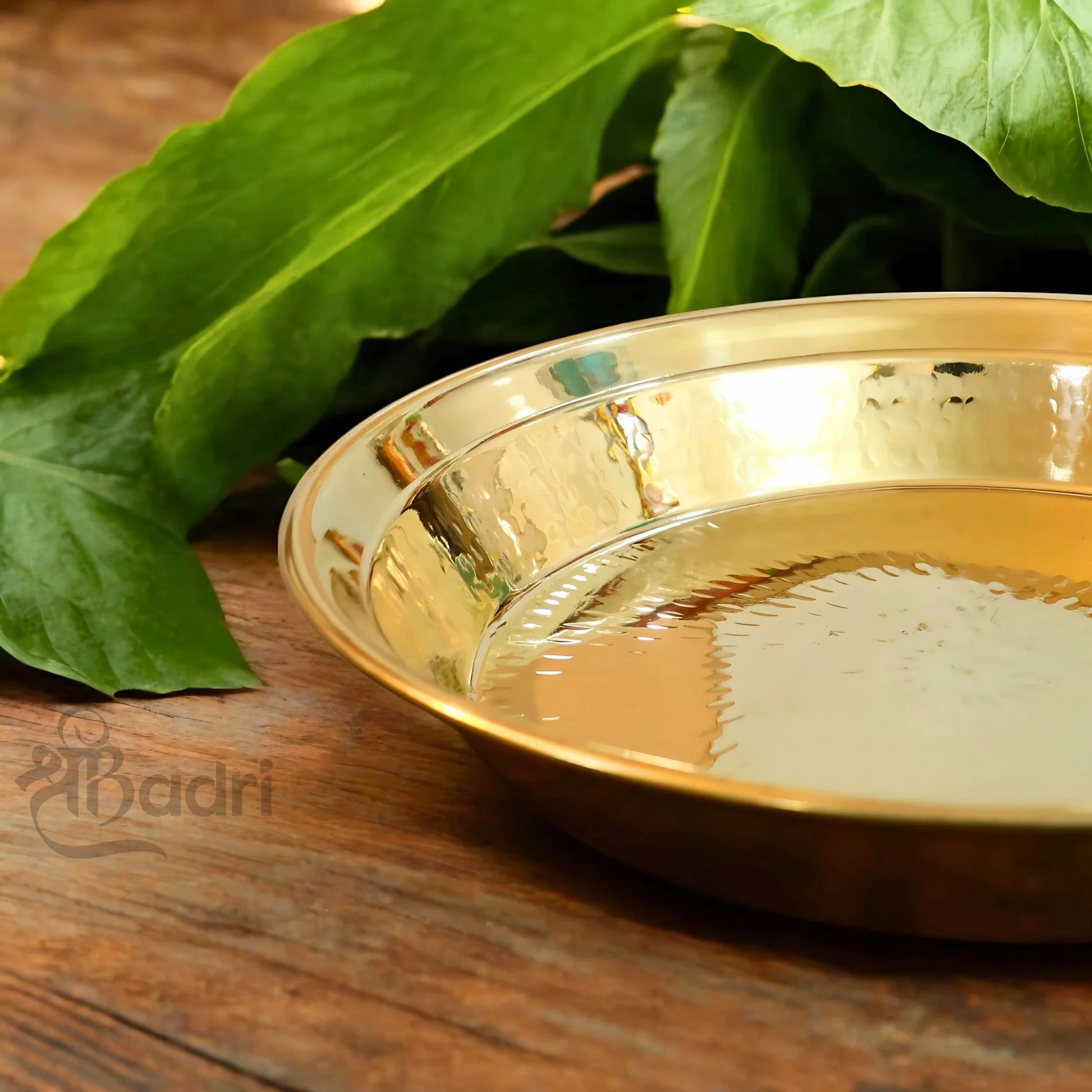 Shribadri Pure Brass Parat for Kneading Dough – Heavy Quality Roti Atta Mixing Plate