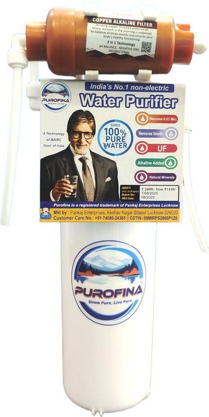 Purofina Puro-sip3 Gravity Based Water Purifier